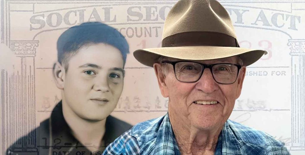 Brian Rohrebach at ages 12 and 85.